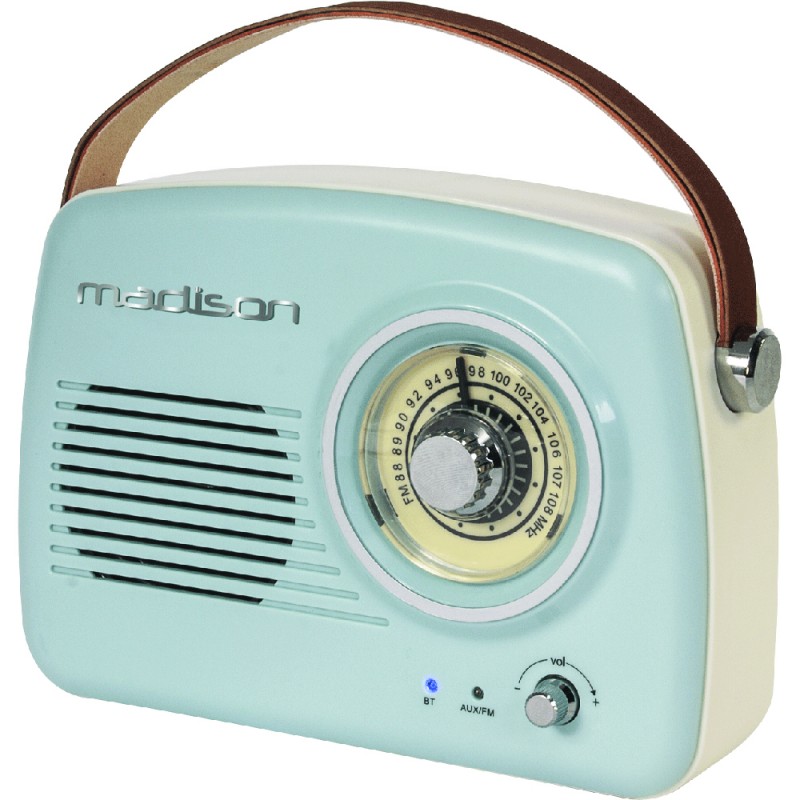 Portable Vintage FM Radio with Bluetooth 30 W - BST Distribution